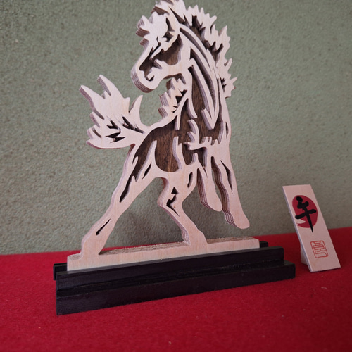 2026年干支 「午」 [木工アート] その他インテリア雑貨 makochin 通販