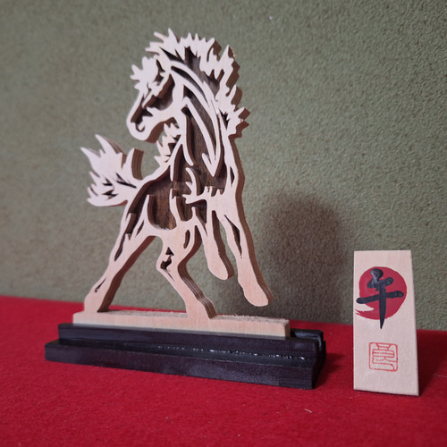 2026年干支 「午」 [木工アート] その他インテリア雑貨 makochin 通販