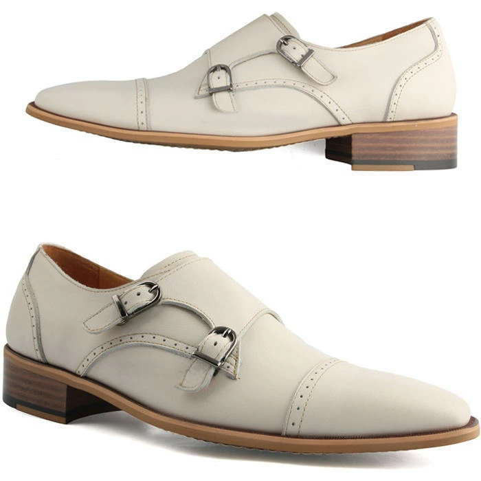 ダブルモンクレザービジネスシューズ メンズビジネスシューズ 本革レザーシューズ シューズ a