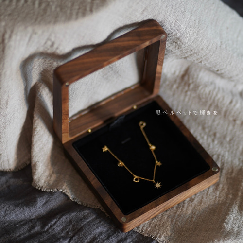 ギフトケース 木製 無垢 ネックレスケースケース アクセサリーケース