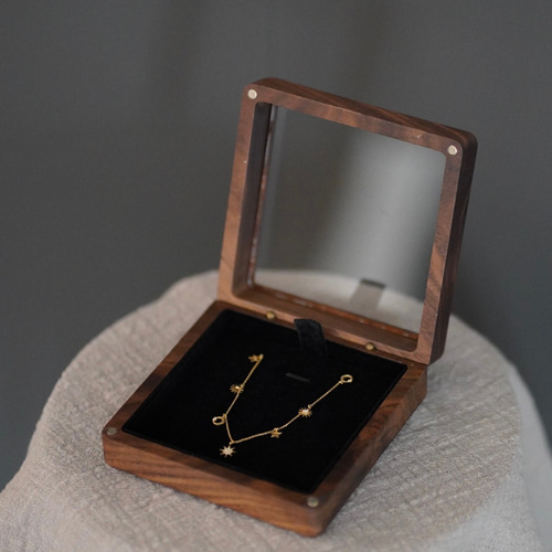 ギフトケース 木製 無垢 ネックレスケースケース アクセサリーケース