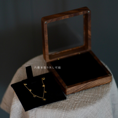 ギフトケース 木製 無垢 ネックレスケースケース アクセサリーケース