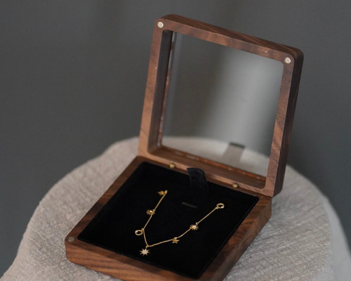 ギフトケース 木製 無垢 ネックレスケースケース アクセサリーケース