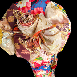 七五三 着物 正絹 作り帯 だらり帯 アンティーク 十三参り ハーフ成人式 アンティーク 正絹 着物 十三参り だらり帯 ハーフ成人式 作り帯 七五三