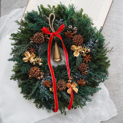 Creema限定］綿の実と木の実の冬リース リース Romanca 通販 12763467