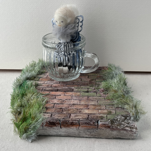 15cm×15cm変形型のミニチュア用ジオラマベース レンガの小道 その他