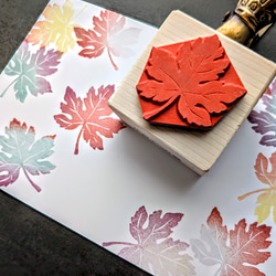 葡萄の葉っぱ　スタンプ 2枚目の画像