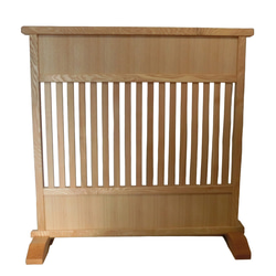 和風 衝立 格子 W106.5H88 メープル無垢材 ⑤ 和風 衝立 格子 W106.5H88 メープル無垢材 ⑤ 和風 衝立 格子 W106