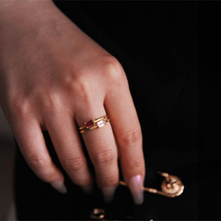 『再販売』 トルマリン オープンリング　カラーが選べる　指輪　フリーサイズ　SV925  ネコポス送料無料 6枚目の画像