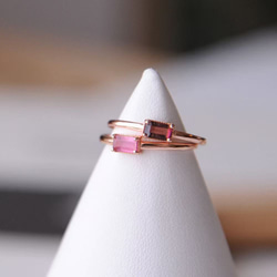 『再販売』 トルマリン オープンリング　カラーが選べる　指輪　フリーサイズ　SV925  ネコポス送料無料 3枚目の画像