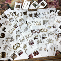 数量限定◆7点セット◆AKKAオリジナル福袋　イヤリング　ピアス　樹脂イヤリング　樹脂ピアス　アレルギー　￥21000分 1枚目の画像