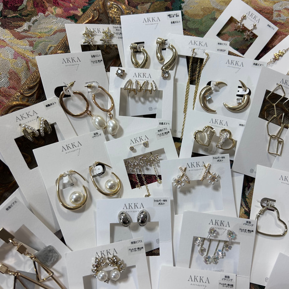 数量限定◆7点セット◆AKKAオリジナル福袋　イヤリング　ピアス　樹脂イヤリング　樹脂ピアス　アレルギー　￥21000分 7枚目の画像