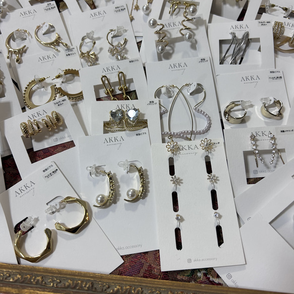 数量限定◆7点セット◆AKKA'sオリジナル福袋￥21000相当　イヤリング　ピアス　樹脂イヤリング　樹脂ピアス　金アレ 5枚目の画像