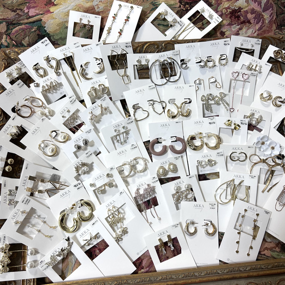 数量限定◆7点セット◆AKKA'sオリジナル福袋￥21000相当　イヤリング　ピアス　樹脂イヤリング　樹脂ピアス　金アレ 8枚目の画像