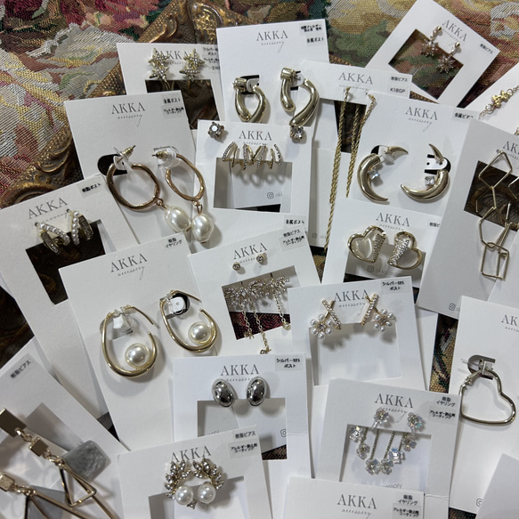 数量限定◆7点セット◆AKKA'sオリジナル福袋￥21000相当　イヤリング　ピアス　樹脂イヤリング　樹脂ピアス　金アレ 13枚目の画像