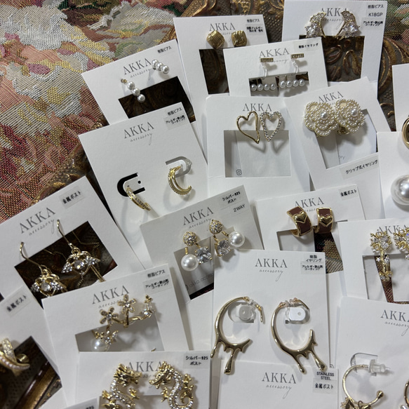数量限定◆7点セット◆AKKA'sオリジナル福袋￥21000相当　イヤリング　ピアス　樹脂イヤリング　樹脂ピアス　金アレ 6枚目の画像