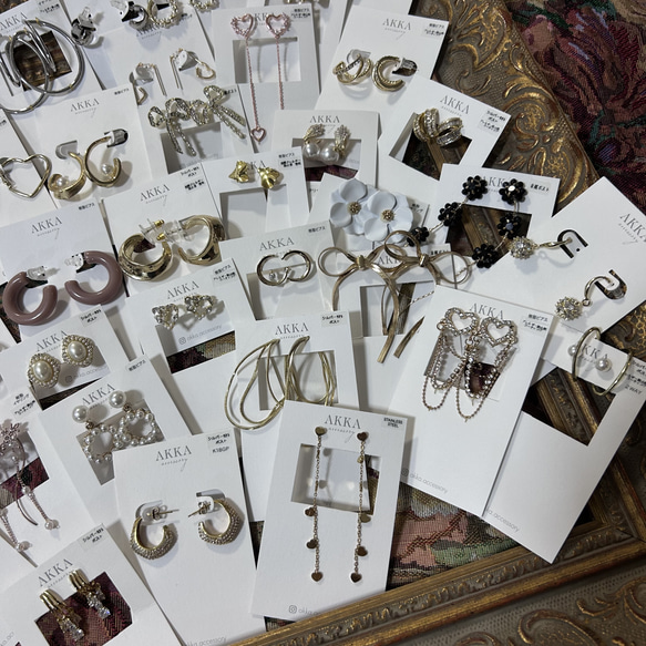 数量限定◆7点セット◆AKKA'sオリジナル福袋￥21000相当　イヤリング　ピアス　樹脂イヤリング　樹脂ピアス　金アレ 10枚目の画像