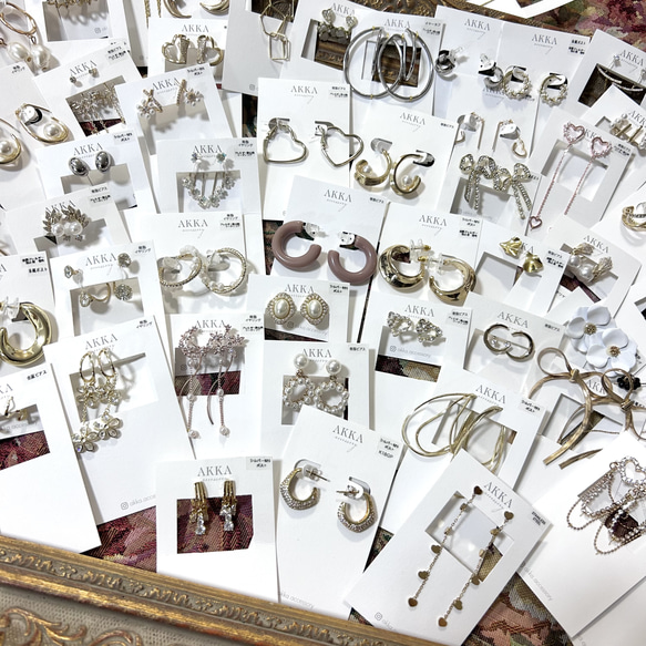 数量限定◆7点セット◆AKKA'sオリジナル福袋￥21000相当　イヤリング　ピアス　樹脂イヤリング　樹脂ピアス　金アレ 12枚目の画像
