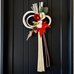 針葉樹香るクリスマスフレッシュリース/野バラの実/選べる2サイズ/玄関