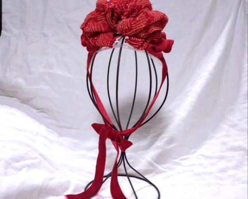 10011】七五三☆顎紐リボン別途☆ひな祭り・成人式・髪飾り