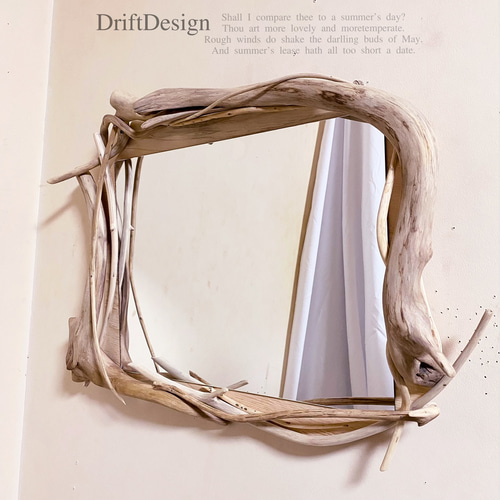 〜DriftDesign〜　希少流木アートの変木デザインインテリアミラー　鏡 DriftDesign〜 希少流木アートの変木デザインインテリアミラー 鏡