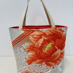 帯リメイクバッグ あずま袋、風呂敷袋、エコバッグ、ショッピング