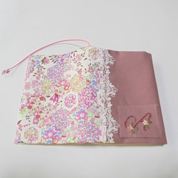 手刺繍 イニシャル文庫本カバー・小型中型聖書カバー・讃美歌・こども