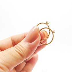 1597★サージカルステンレス 0.8mm極細リング 5枚目の画像