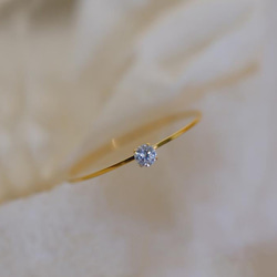 1596★サージカルステンレス 0.5mm極細リング 1枚目の画像