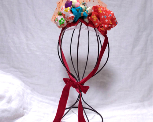 七五三　七五三髪飾り　顎紐付き ヘッドドレス　リメイク髪飾り　SP01 七五三 七五三髪飾り 顎紐付き ヘッドドレス リメイク髪飾り SP01