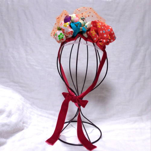 10012】七五三☆顎紐リボン別途☆ひな祭り・成人式・髪飾り