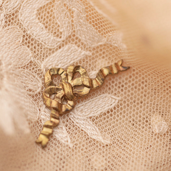 フランス製メタルパーツ Noeud ruban  30✕14mm K2_W11759_1 2枚目の画像