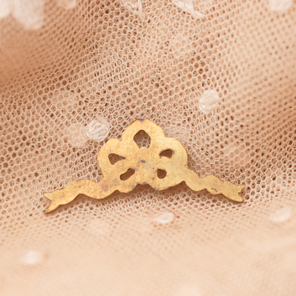 フランス製メタルパーツ Noeud ruban  30✕14mm K2_W11759_1 3枚目の画像