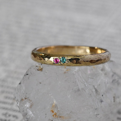 並ぶ古色と光～エメラルド・ピンクスピネル～ 4枚目の画像