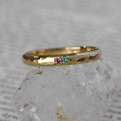 並ぶ古色と光～エメラルド・ピンクスピネル～ 5枚目の画像