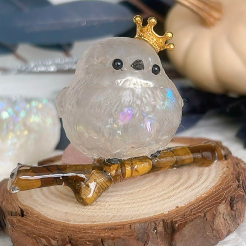 限定セールをすべて すず☆らん/雪のブランコとシマエナガ 蓄光 オルゴ