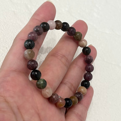 天然石ブレスレット508◇マルチカラートルマリン 3枚目の画像