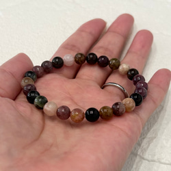 天然石ブレスレット508◇マルチカラートルマリン 4枚目の画像