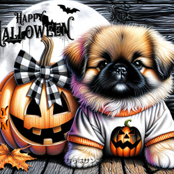 オーダー用パネル生地　横長　犬パネル　シーズー オーダー用パネル生地 横長 犬パネル シーズー