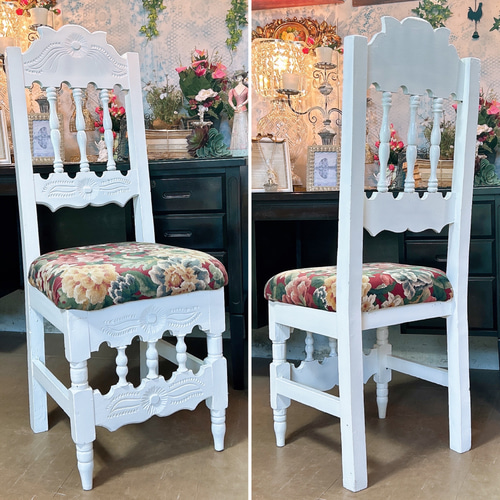 アンティーク商材 ② オールドウッド クッションチェア ウッドスツール 椅子 アンティーク商材 ② オールドウッド クッションチェア ウッドスツール