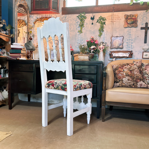 アンティーク商材 ② オールドウッド クッションチェア ウッドスツール 椅子 アンティーク商材 ② オールドウッド クッションチェア ウッド