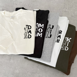 秋の新作【文字オーダーOK!】ワンポイントbreak 長袖Tシャツ 選べるファミリーデザイン 2枚目の画像