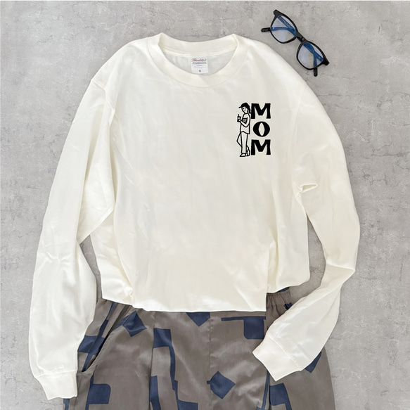 秋の新作【文字オーダーOK!】ワンポイントbreak 長袖Tシャツ 選べるファミリーデザイン 1枚目の画像