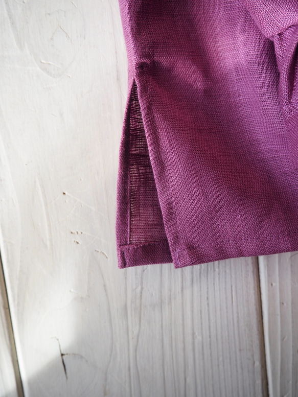 　【予約販売】ローズピンク　フリルハイネックブラウス 9枚目の画像