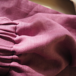 　【予約販売】ローズピンク　フリルハイネックブラウス 7枚目の画像