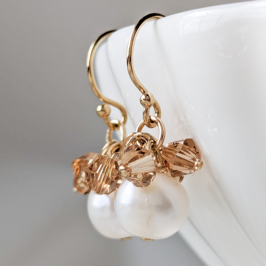 Creema限定 高品質 淡水パール 14kgf ギフト オフィス 上品 おでかけ 金アレ対応