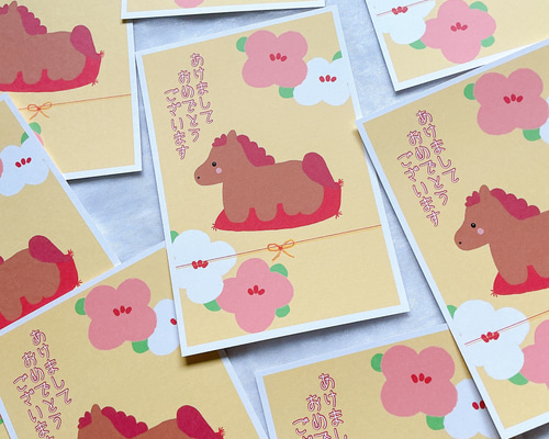85円 日本 郵便はがき 馬のデザイン 夢みる名馬コレクション年賀はがき