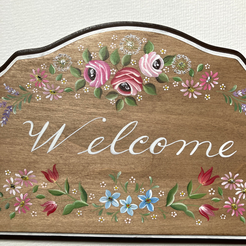 家具　花柄　ビンテージ　手描き　マーレライ　トールペイント トールペイント中級・動画付きドイツマーレライ風ペイント | 石神井