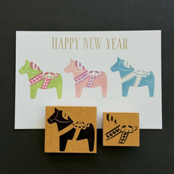 重ね捺しダーラナホース 1枚目の画像