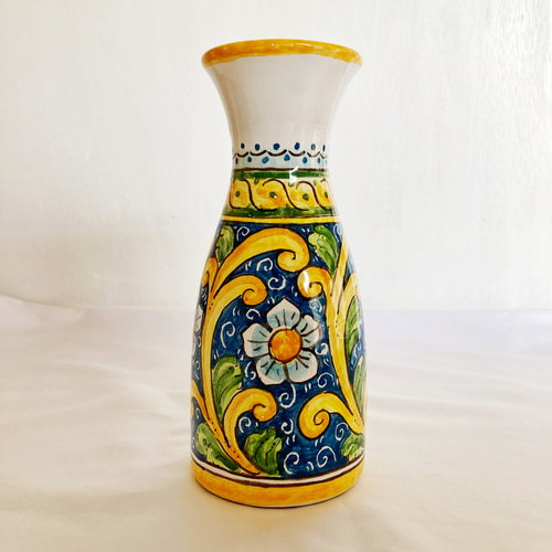 カラフェ barocco マヨリカ焼き イタリア陶器 ワインボトル 水差し